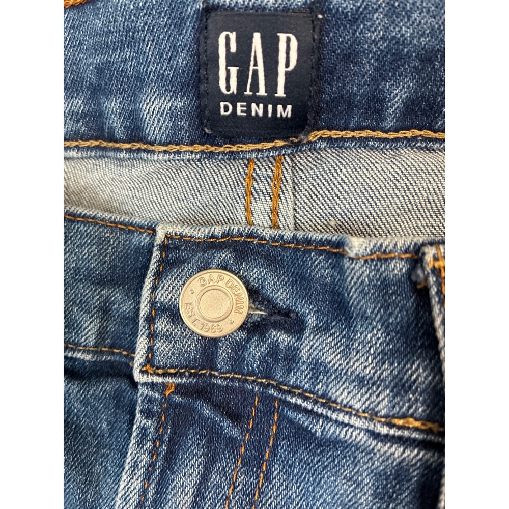 Gap Denim Womens 29 Distressed Medium Wash 5 Inch Inseam Jean Shorts Regular - Picture 3 of 6